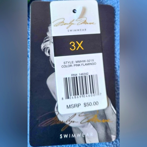 A 3X Marilyn Monroe Swimwear Bikini Set - Picture 2 of 2